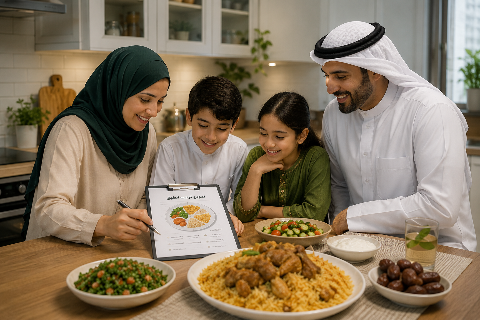 صورة توضيحية للدعم الغذائي ضمن برنامج إنقاص الوزن أونلاين في الإمارات والخليج