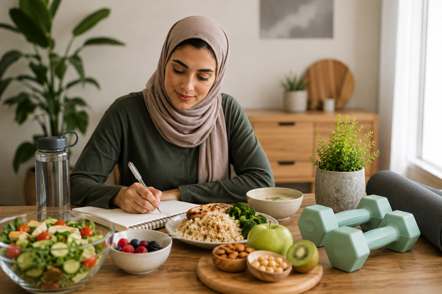 صورة توضيحية للدعم الغذائي ضمن برنامج التغذية لتكيس المبايض PCOS أونلاين